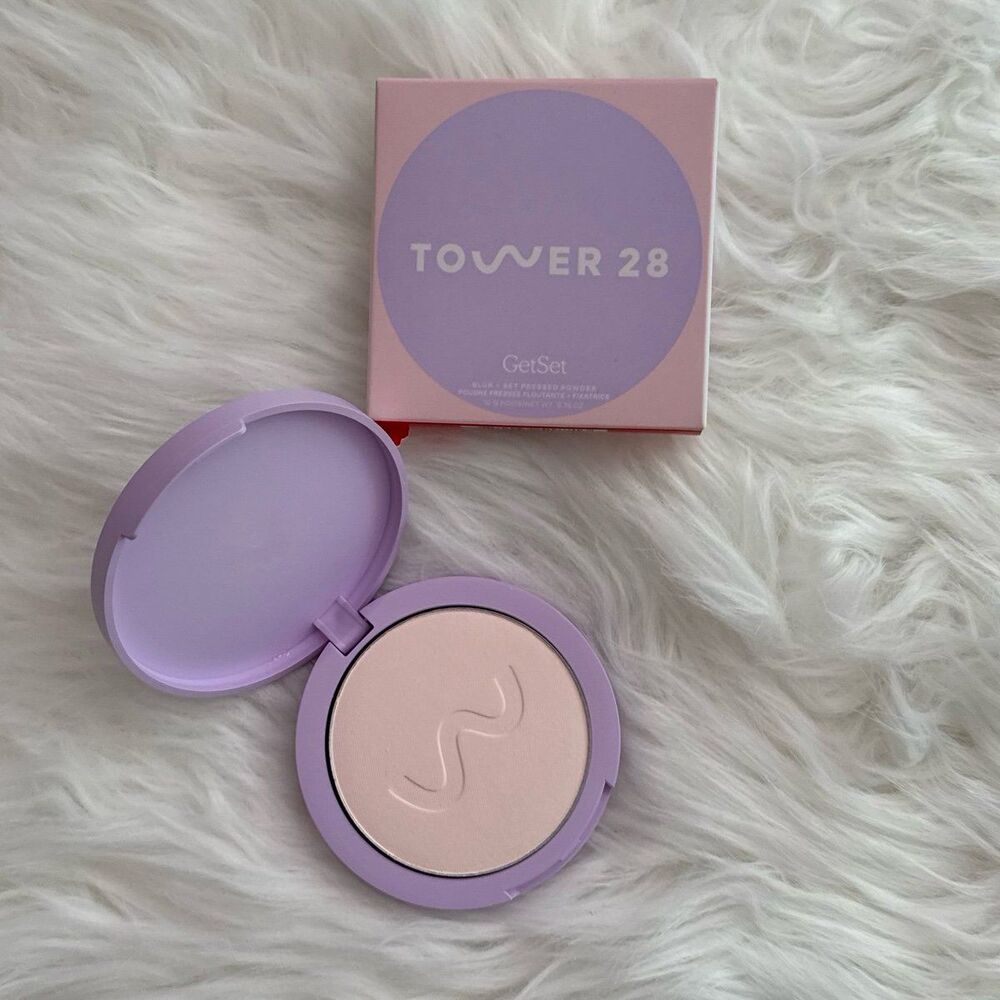 Tower 28 Beauty Get Set Blur + Set Talc Free Setting Powder Palisades Pink